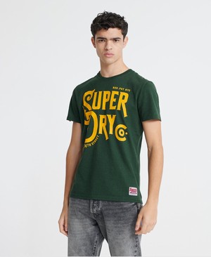 Superdry 34th Street Férfi Pólók Zöld | UDXTC2396